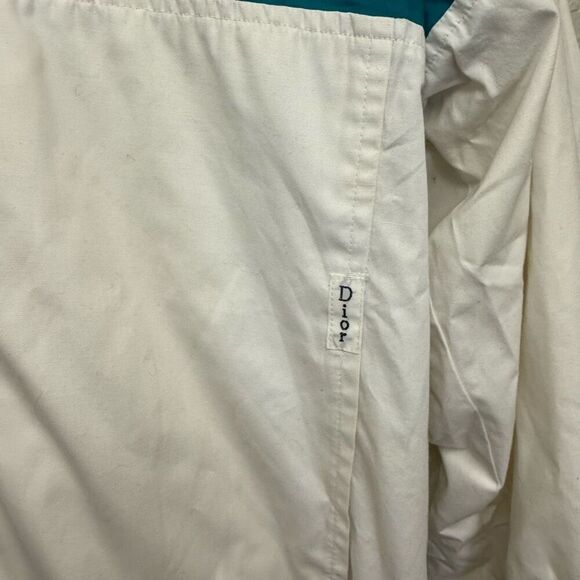 Vintage Christian Dior white and blue menswear windbreaker size medium - Picture 5 of 5